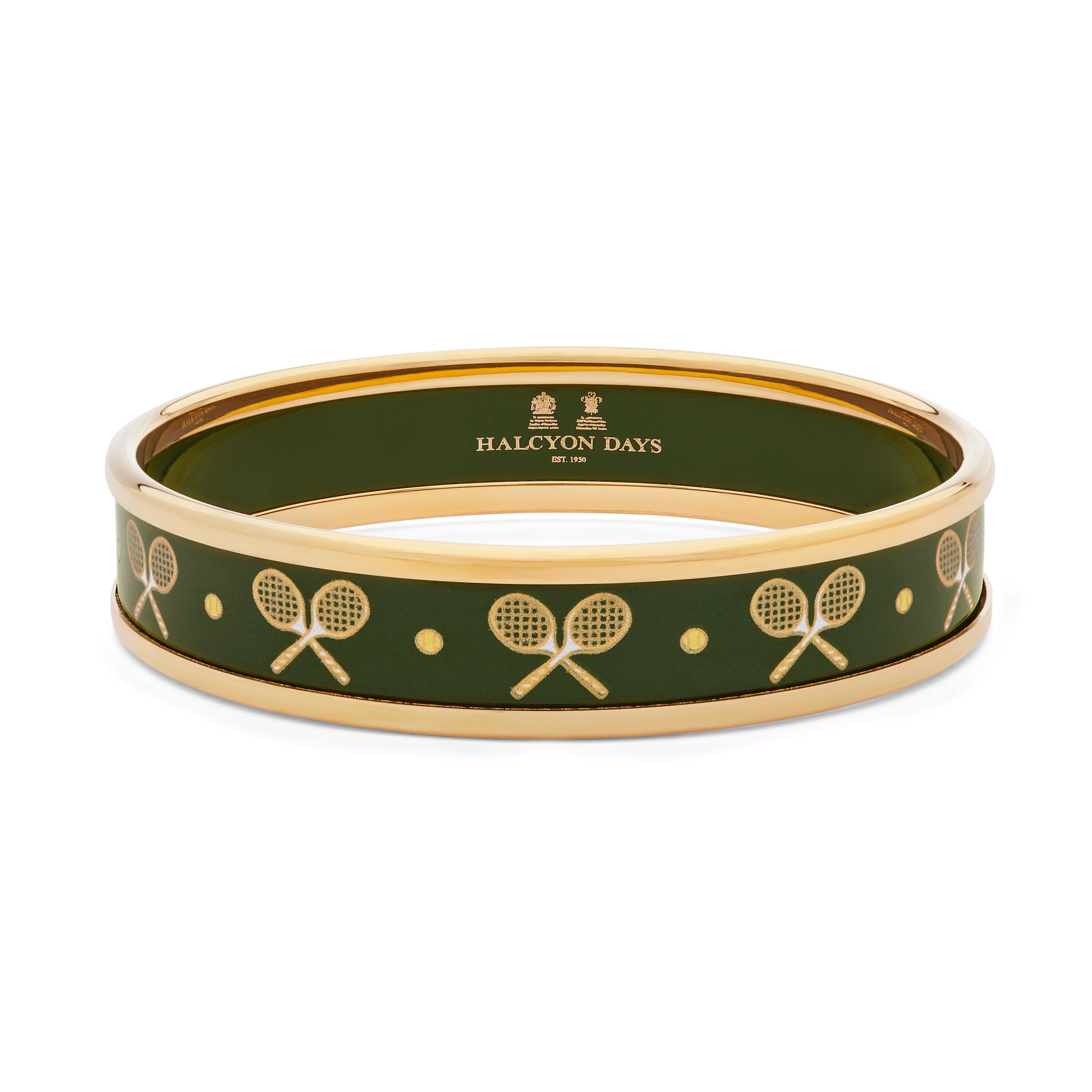 HALCYON DAYS ゴールドグリーンブレスレット Tennis Green Gold Bangle – HALCYON DAYS