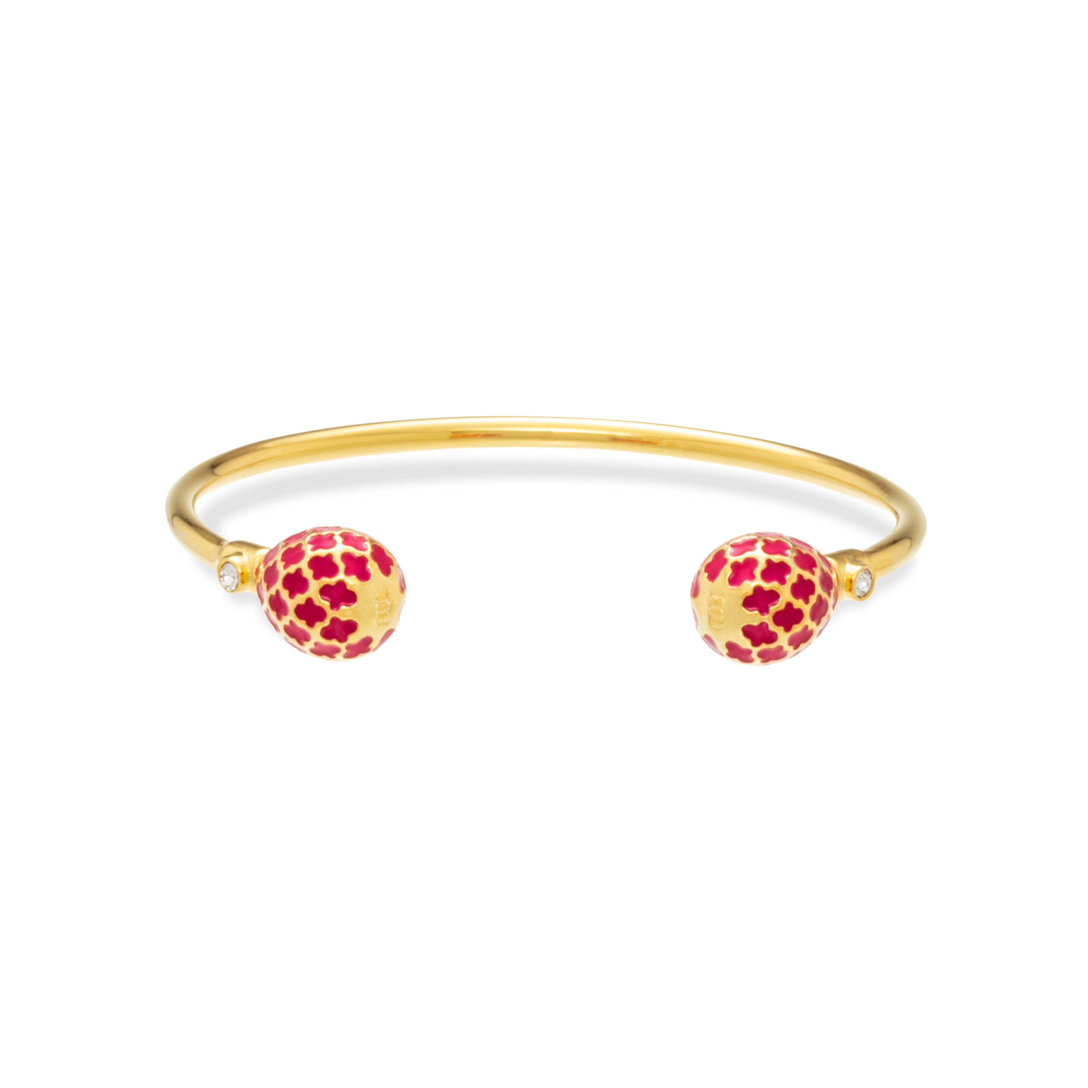 Agama Torque Bangle in Pink Tourmaline & Gold – HALCYON DAYS