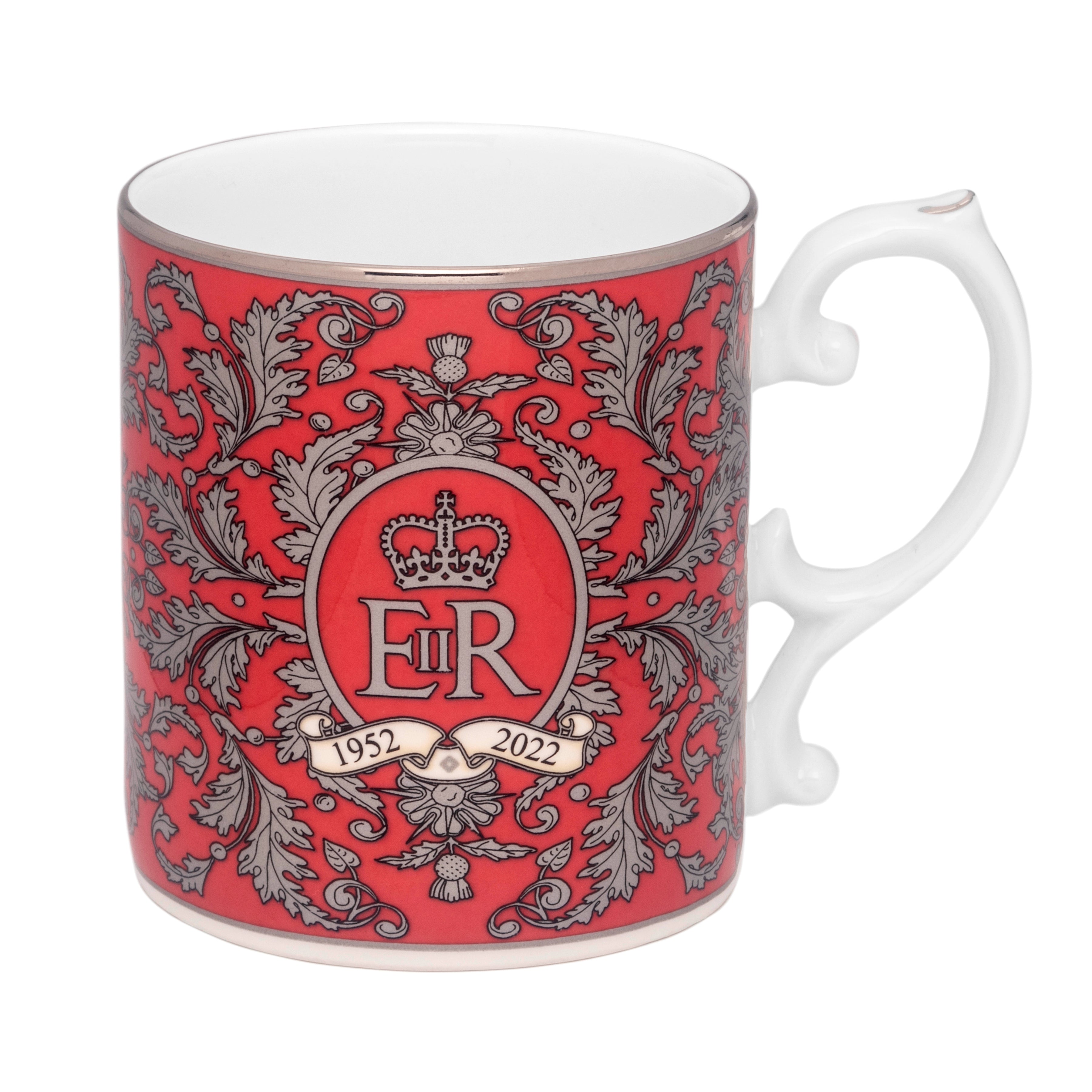 Platinum Jubilee Red Mug – HALCYON DAYS Platinum Jubilee Red Mug – HALCYON DAYS