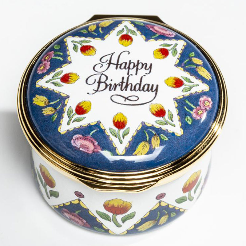 Happy Birthday Enamel Box | Halcyon Days – HALCYON DAYS