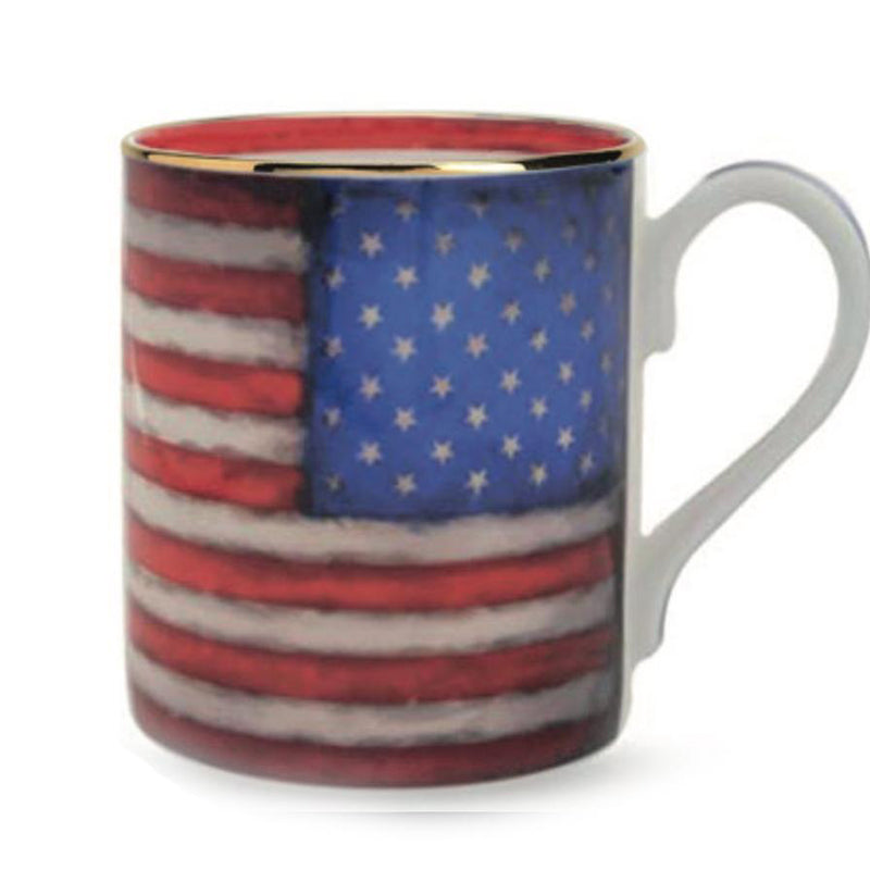 USA Flag Fine Bone China Mug | Halcyon Days  HALCYON DAYS