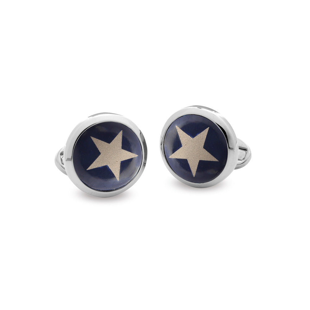 Silver Star Cufflinks
