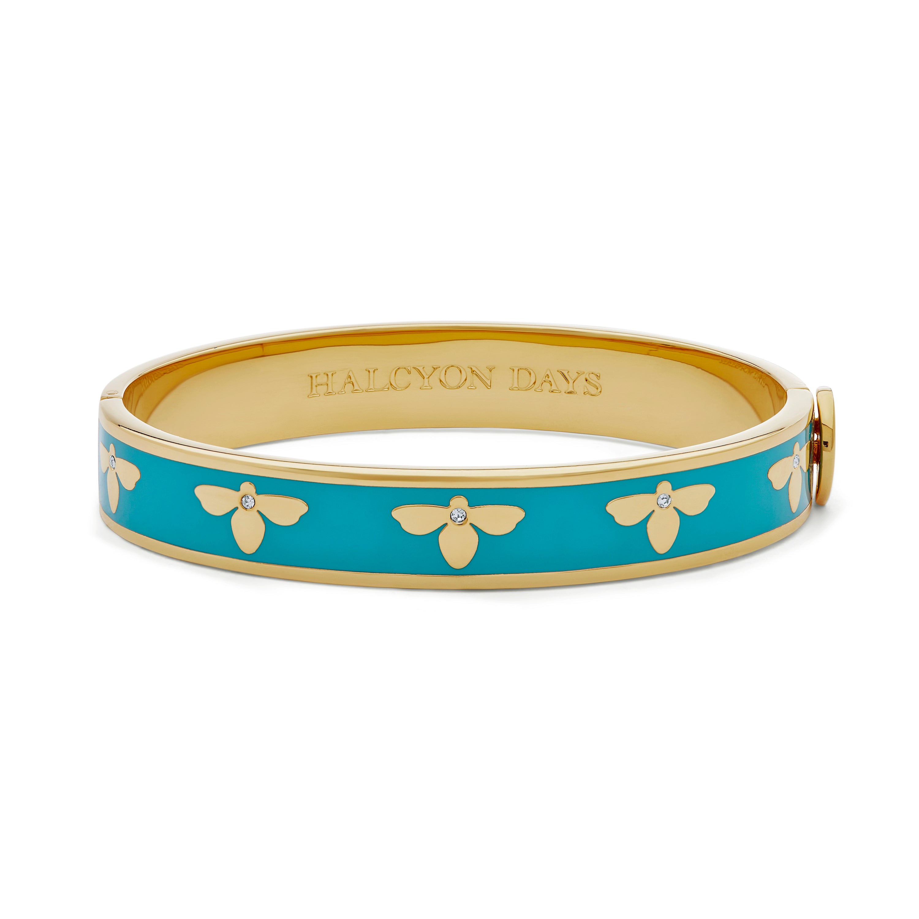 Bee Turquoise Gold Bangle Halcyon Days Halcyon Days