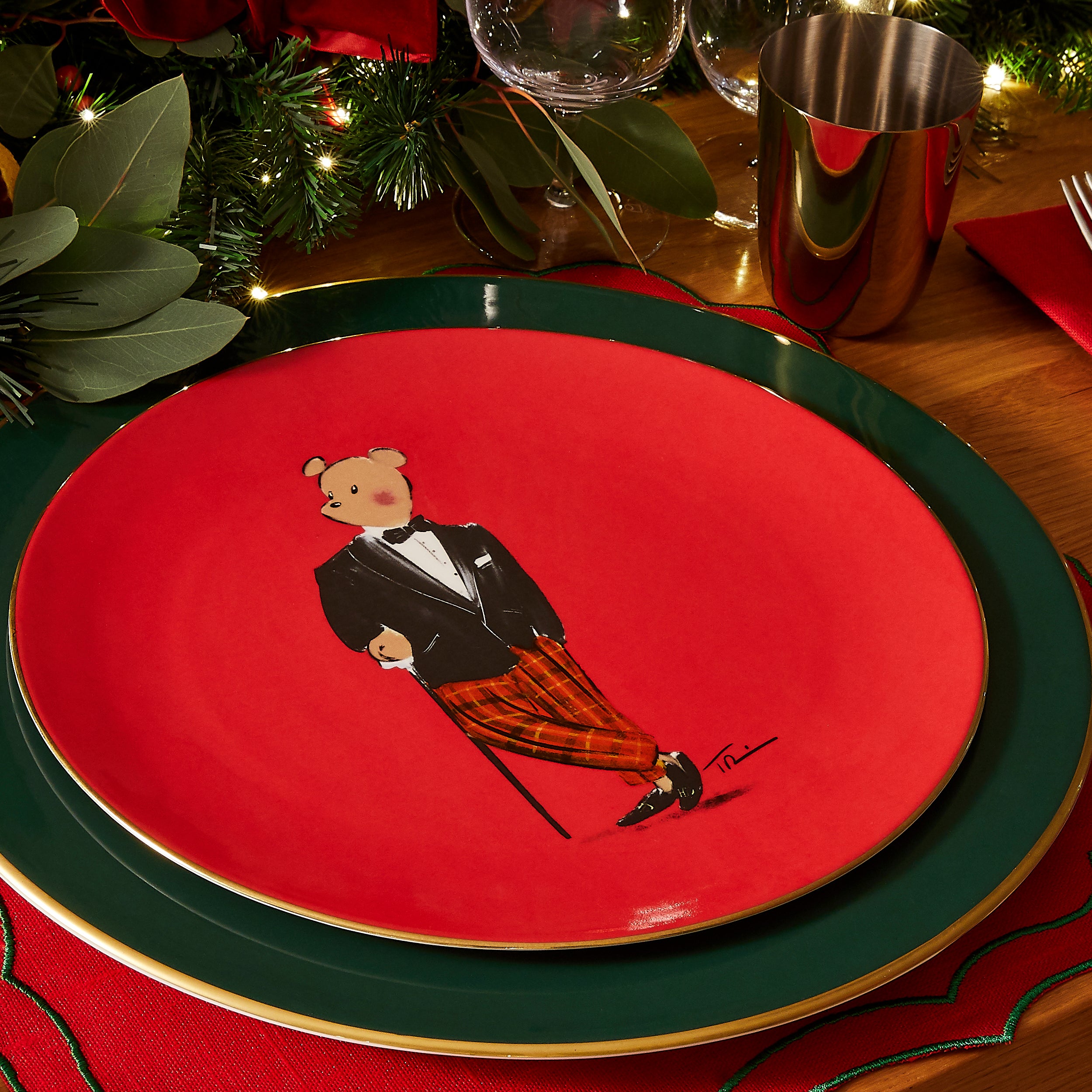 新品 英国 ハルシオンデイズ ハル・ザ・ベア プレート 4枚セット