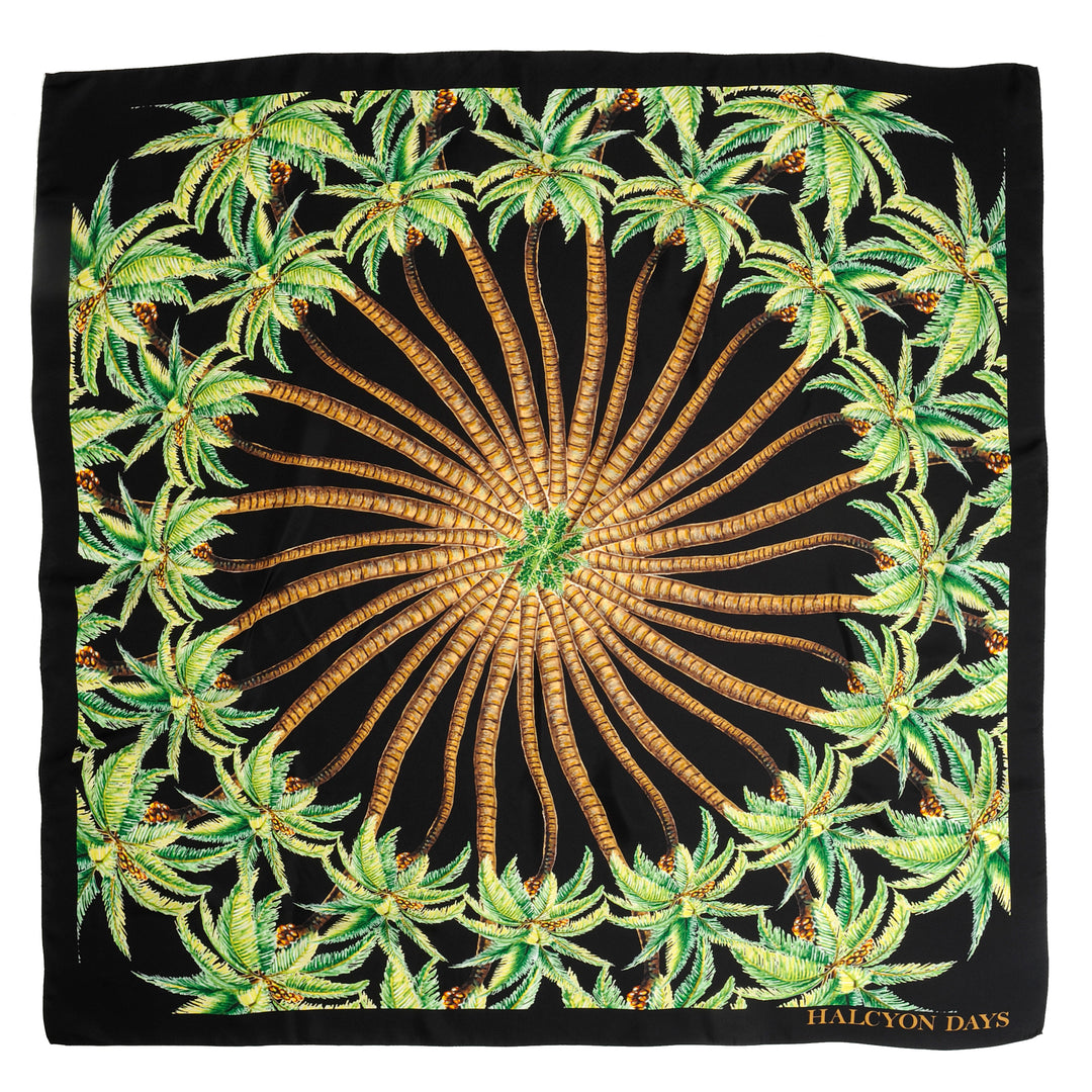 Radiant Palm Wool Silk Scarf – HALCYON DAYS