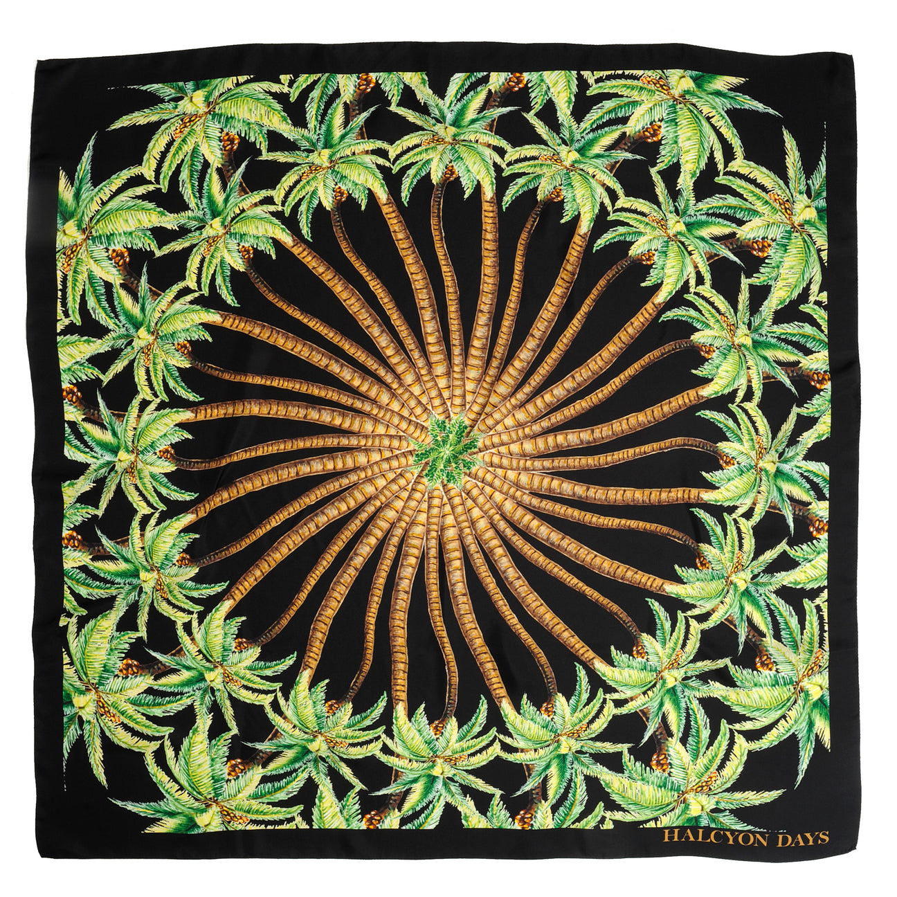 Radiant Palm Wool Silk Scarf – HALCYON DAYS