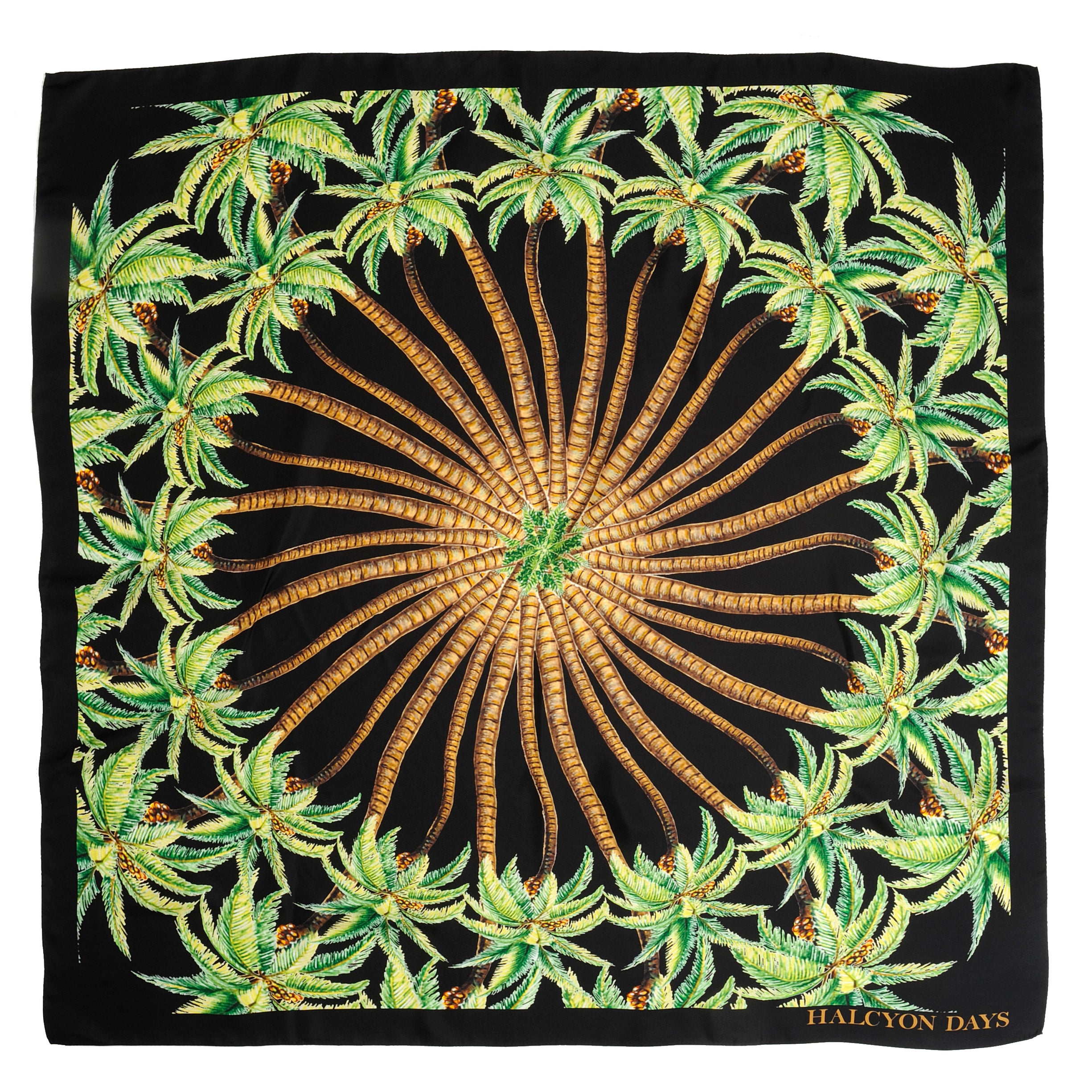 Radiant Palm Wool Silk Scarf – HALCYON DAYS