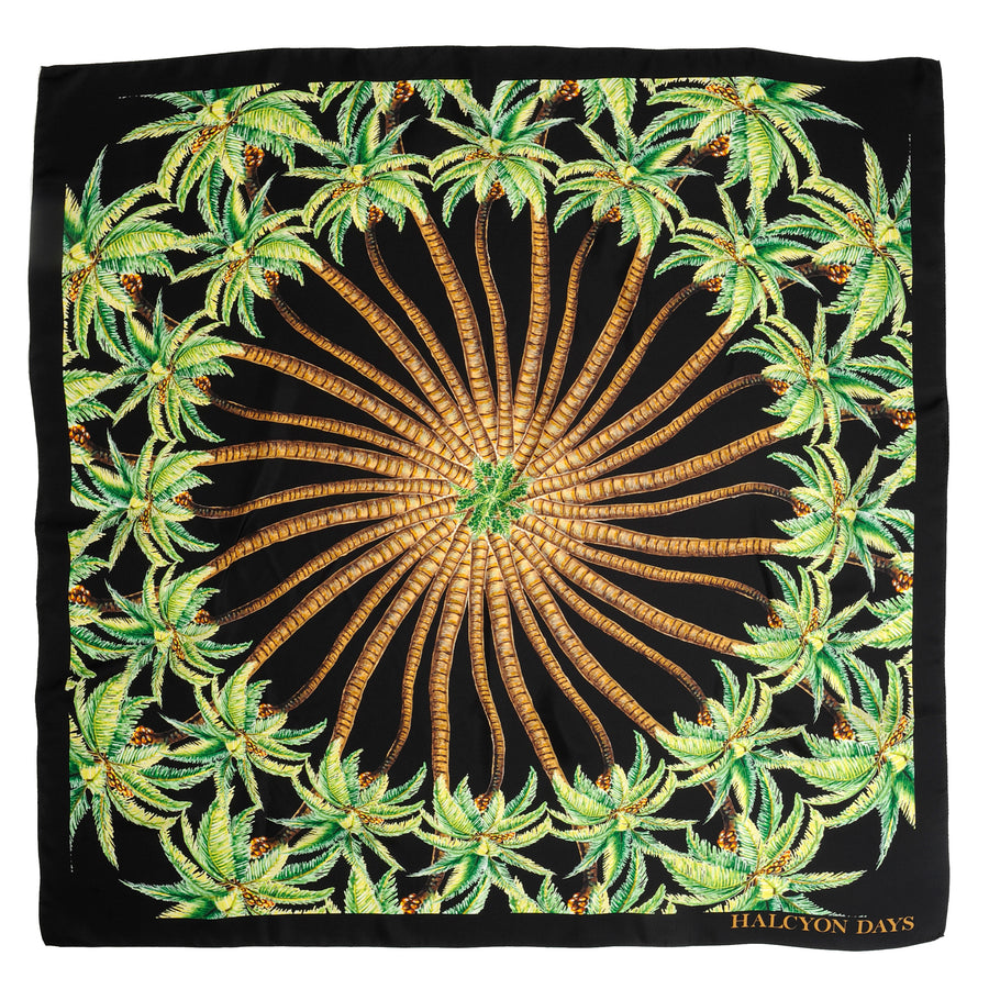 Radiant Palm Wool Silk Scarf – HALCYON DAYS