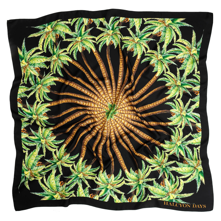 Radiant Palm Wool Silk Scarf – HALCYON DAYS