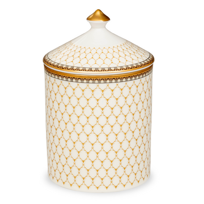Antler Trellis Ivory Hyacinth Lidded Candle
