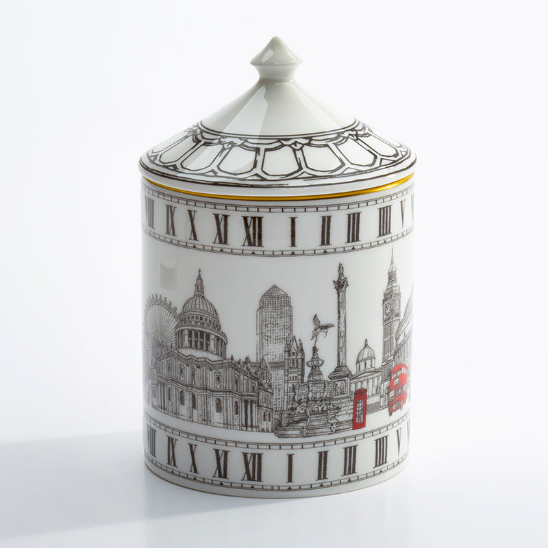 London Icons Lidded Fine Bone China Candle – Hyacinth – HALCYON DAYS