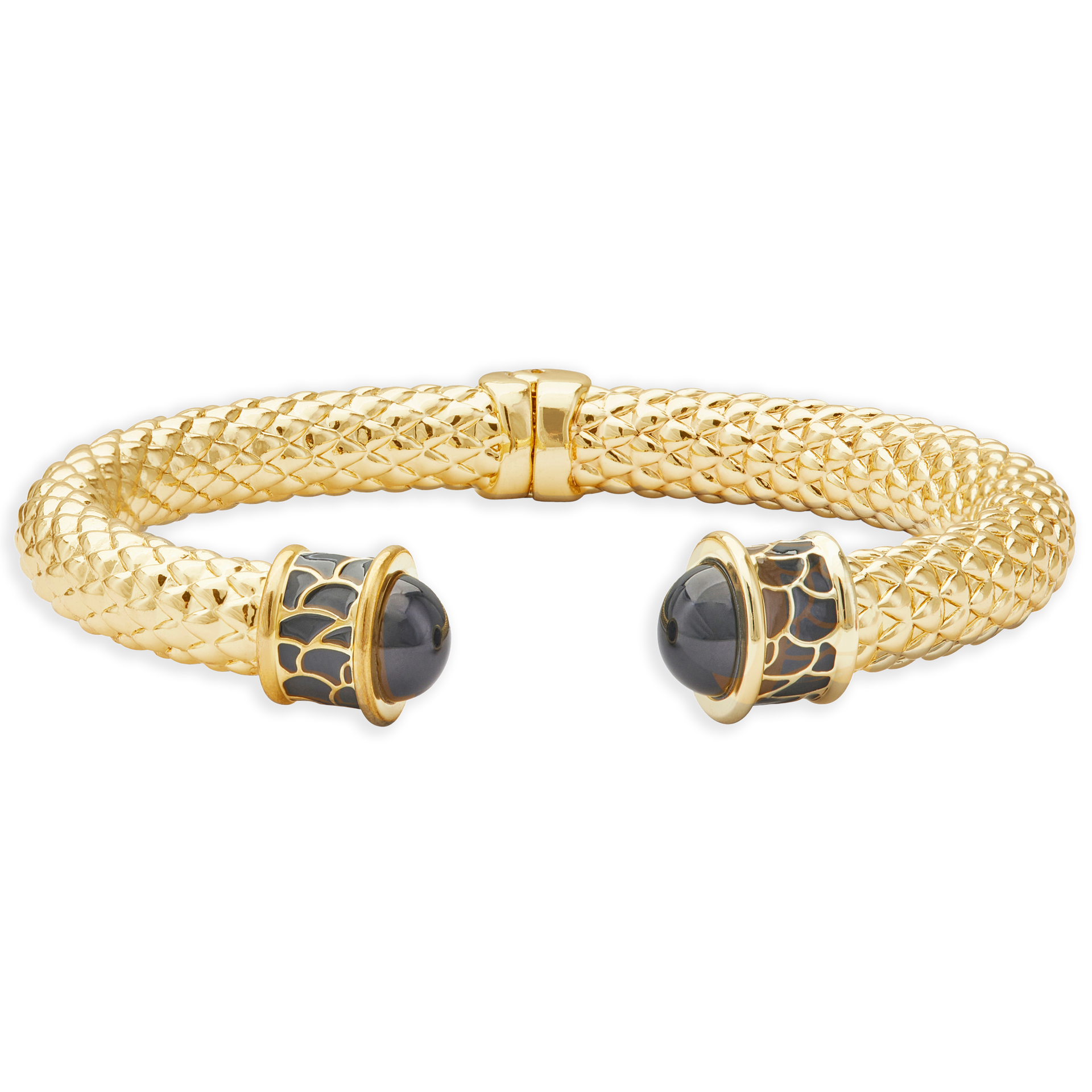 Minoan Torque Bangle in Black & Gold – HALCYON DAYS