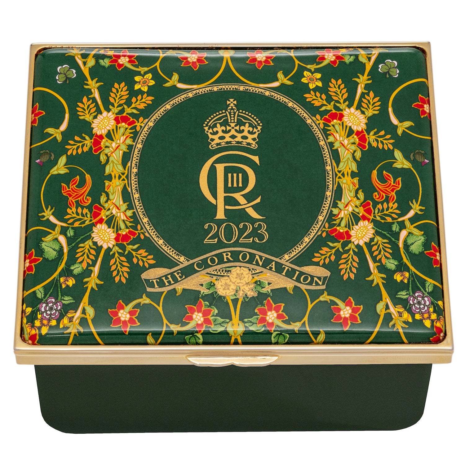 ハルシオンデイズ　デザートプレート　16cm エリザベス女王　チャールズ国王 The Coronation of King Charles III – HALCYON DAYS