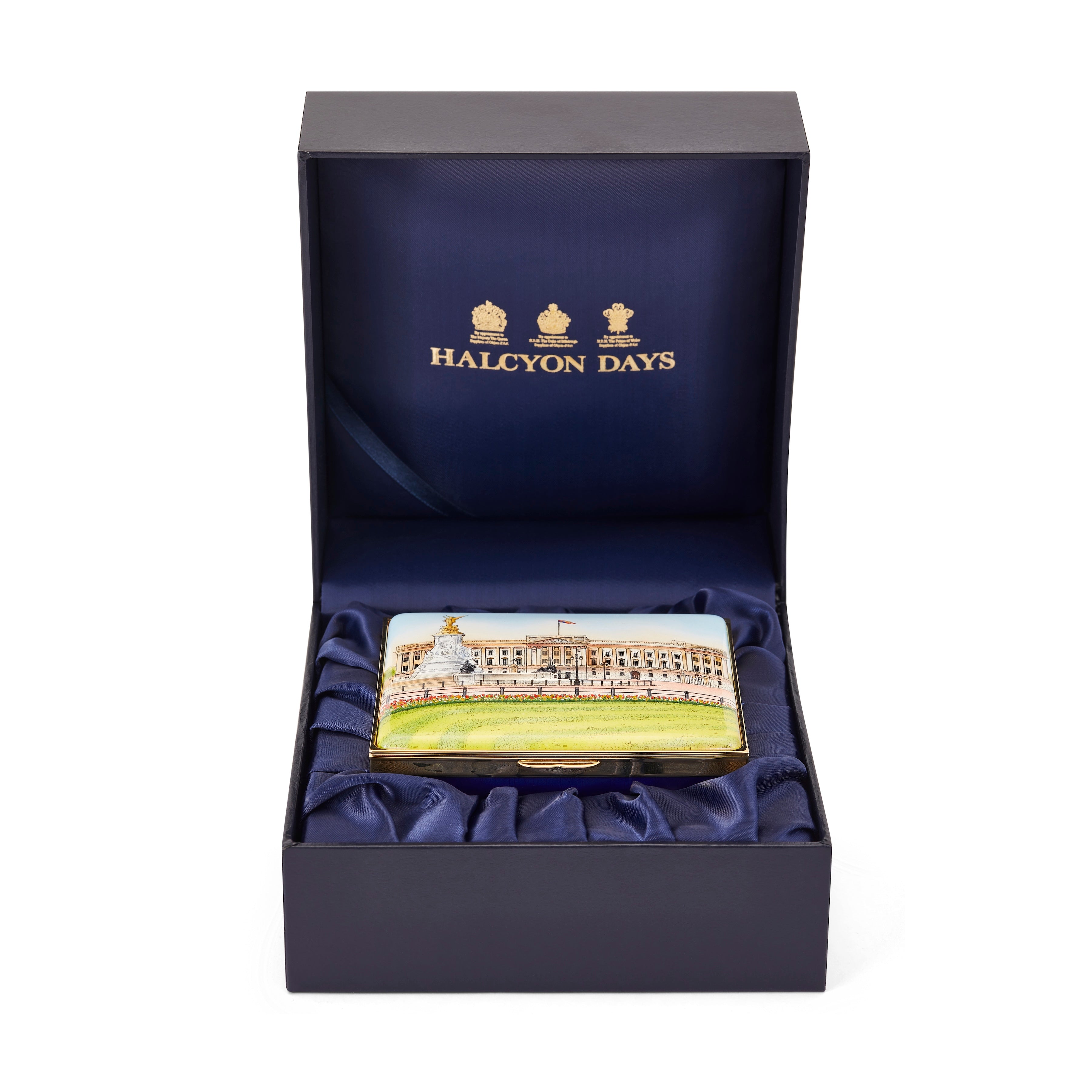 Buckingham Palace Enamel Box – HALCYON DAYS Buckingham Palace Enamel Box – HALCYON DAYS