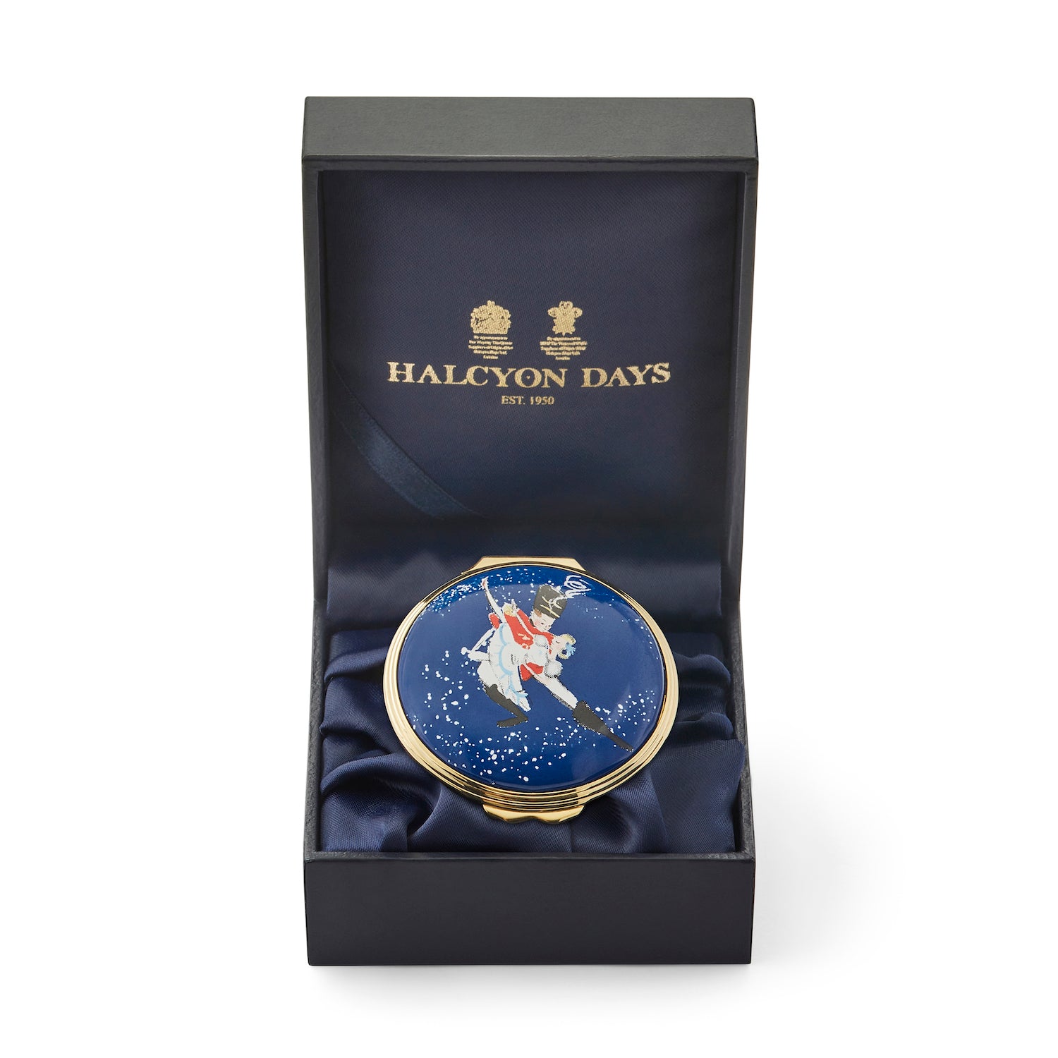Halcyon Days リングケース Clara & Hans, The Nutcracker Prince Enamel Box – HALCYON DAYS