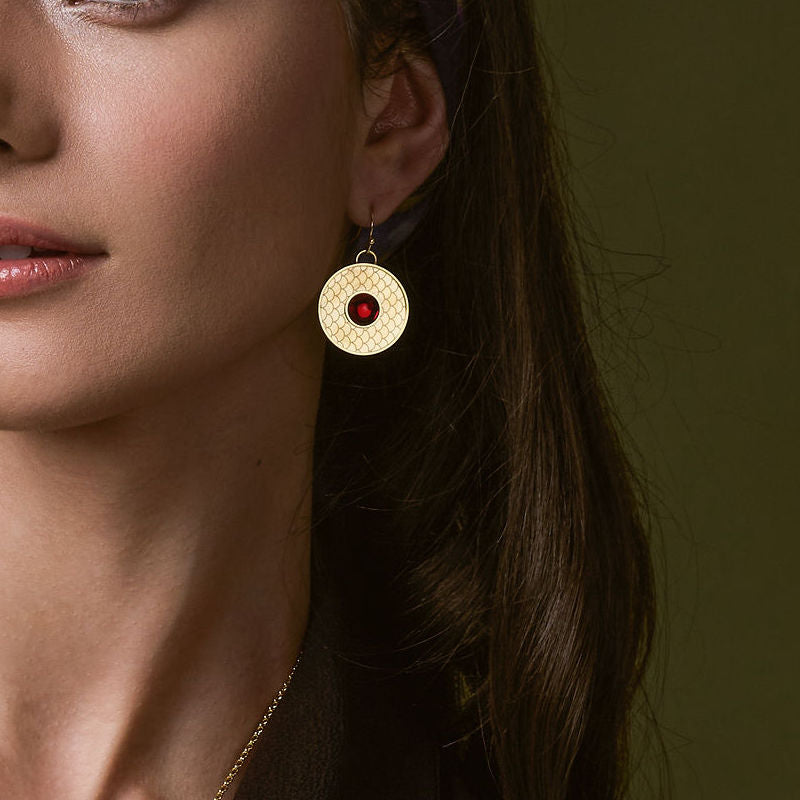 Salamander Cabochon Ruby Gold Earrings Halcyon Days