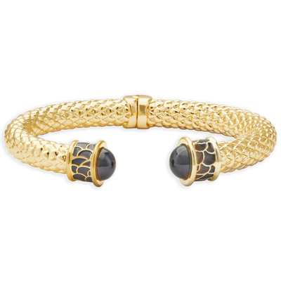Minoan Torque Black & Gold Bangle