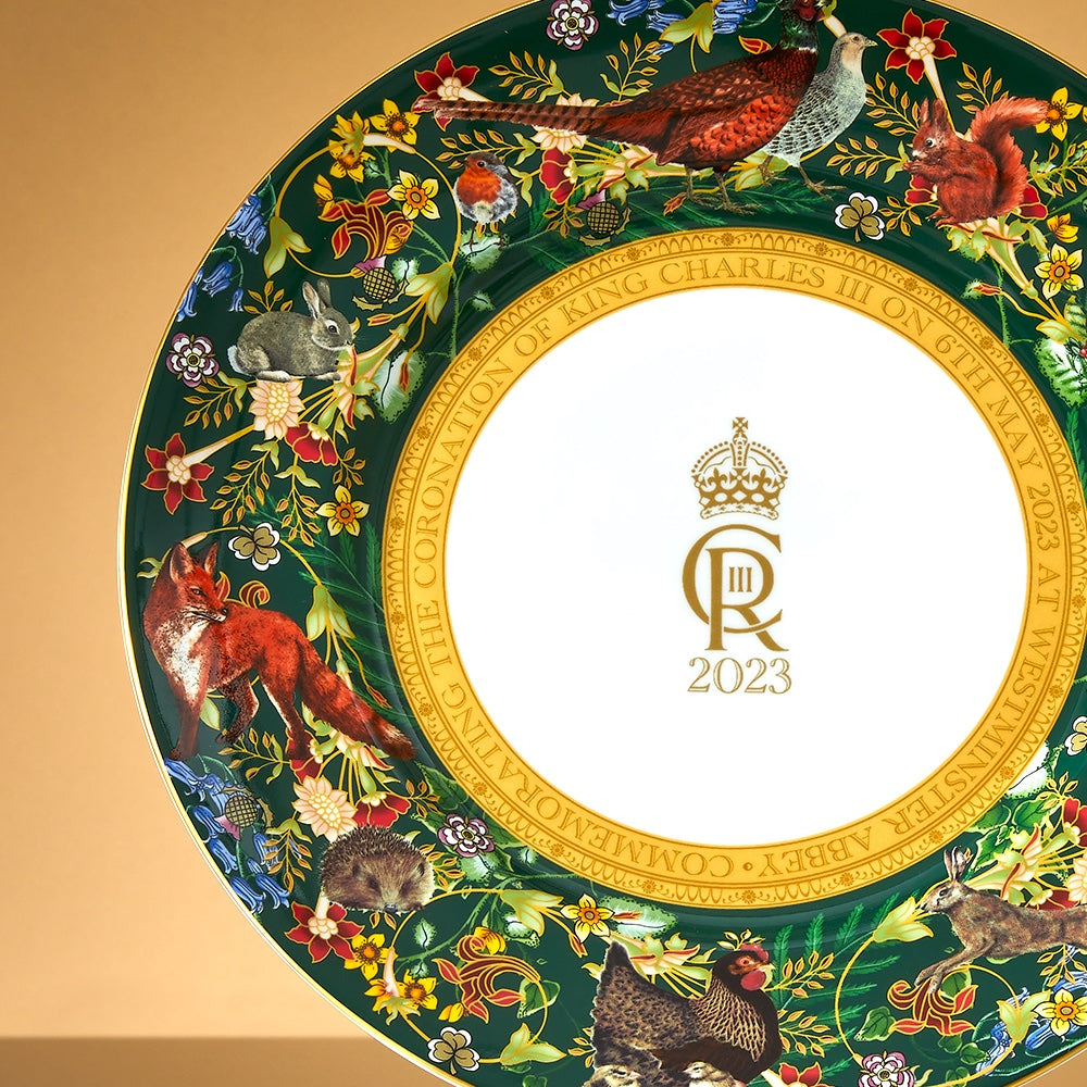 ハルシオンデイズ デザートプレート 16cm エリザベス女王 チャールズ国王 The Coronation of King Charles III – HALCYON DAYS