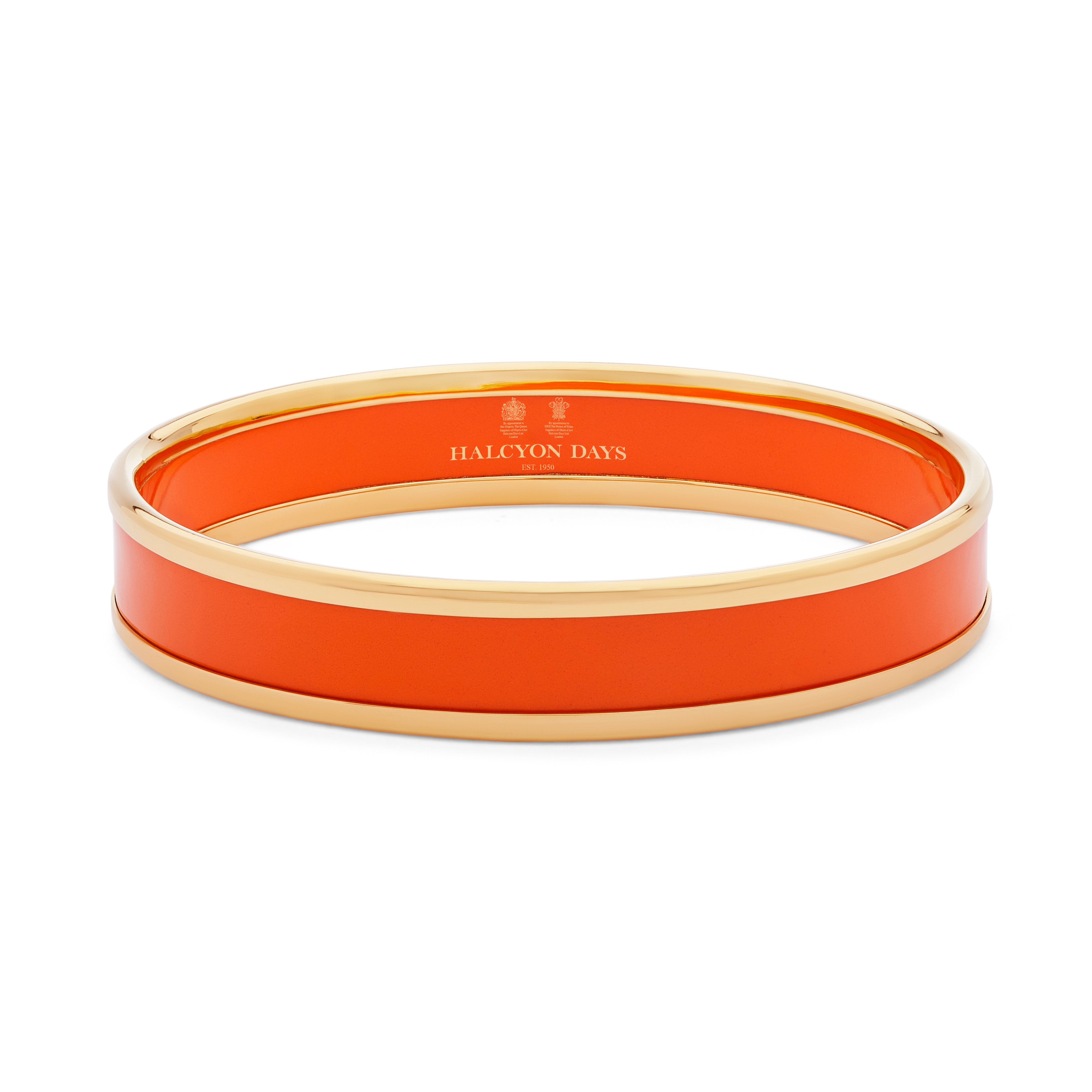 Enamel Bangle in Orange & Gold | Halcyon Days – HALCYON DAYS