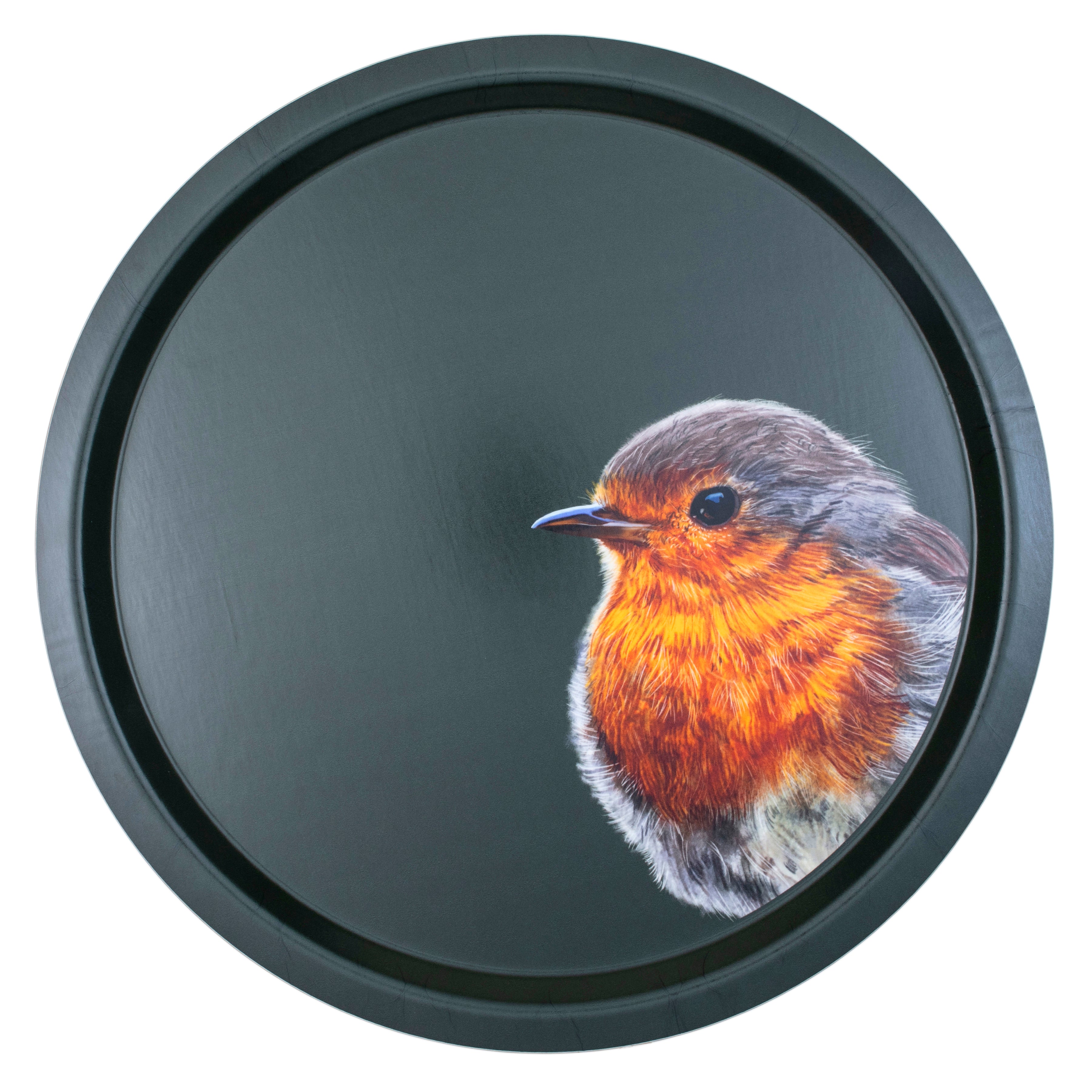 Woodland Wildlife Robin - Round Birchwood Tray – HALCYON DAYS