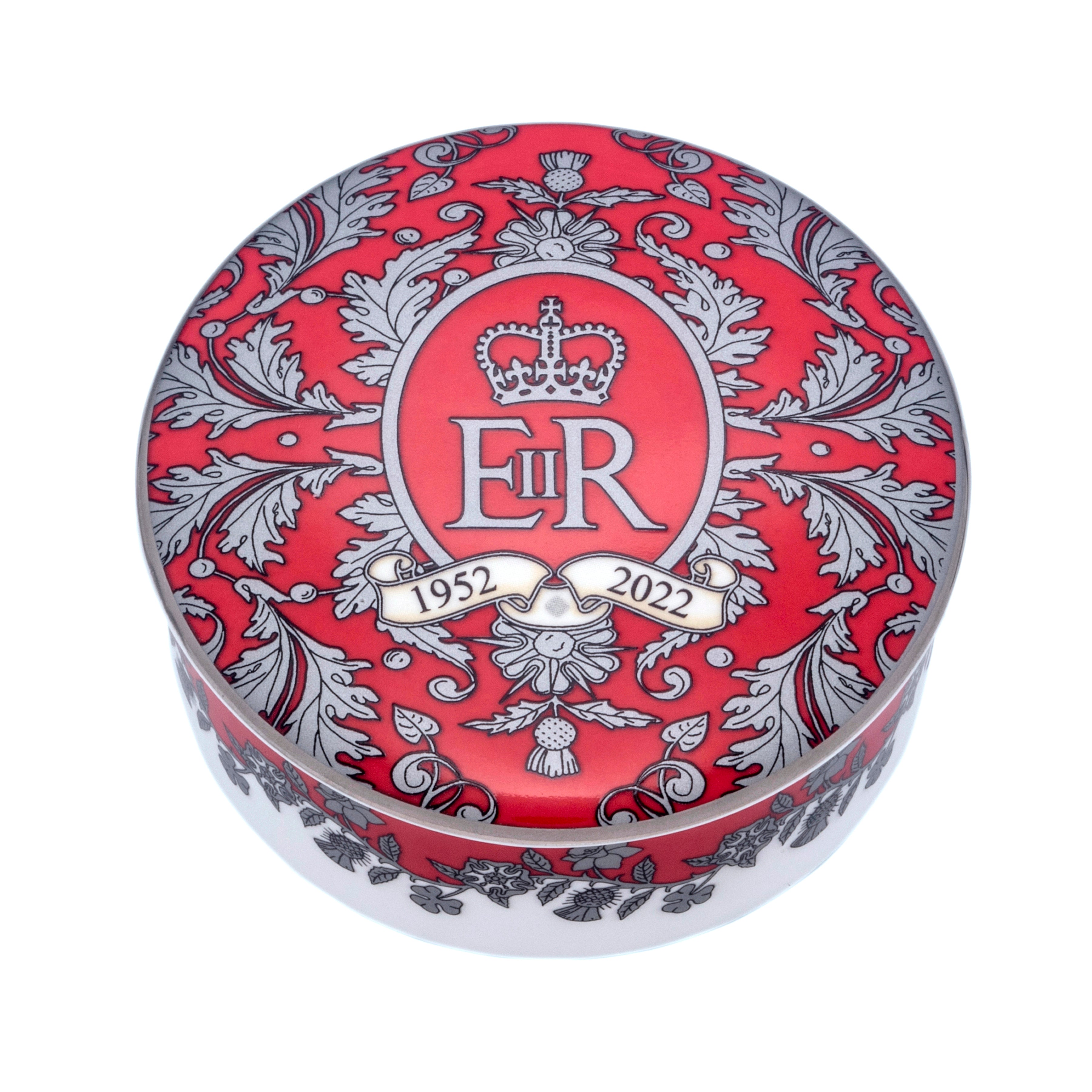 ハルシオンデイズ　デザートプレート　16cm エリザベス女王　チャールズ国王 Coronation Limited Editions – HALCYON DAYS