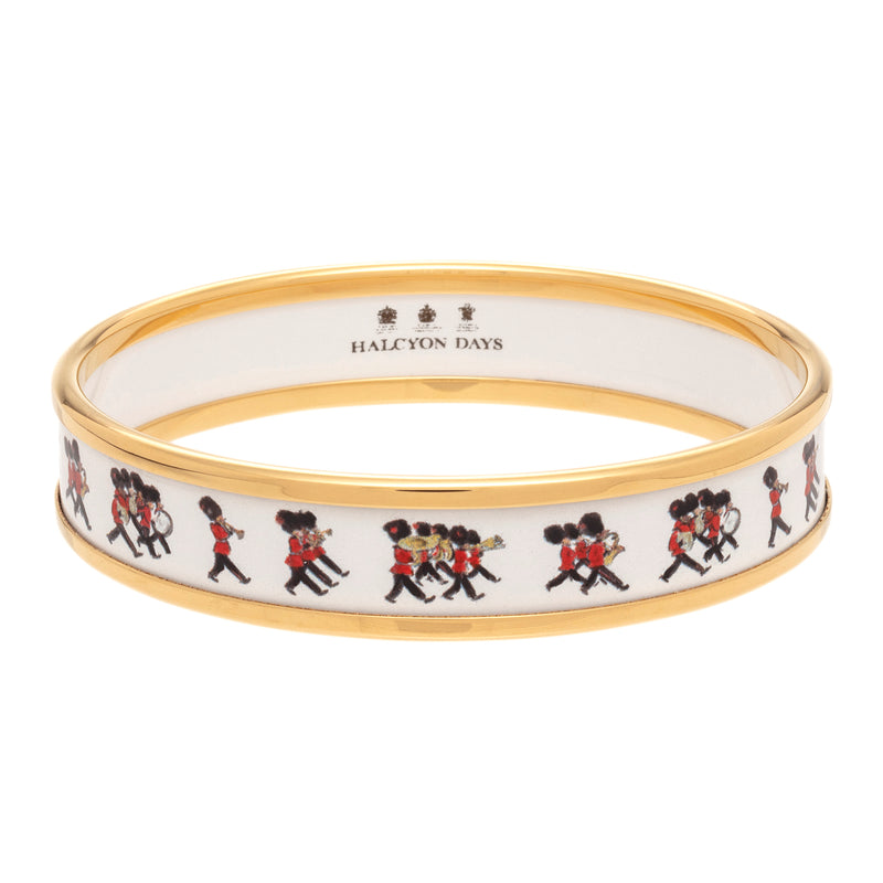 Marching Down The Mall Enamel Bangle