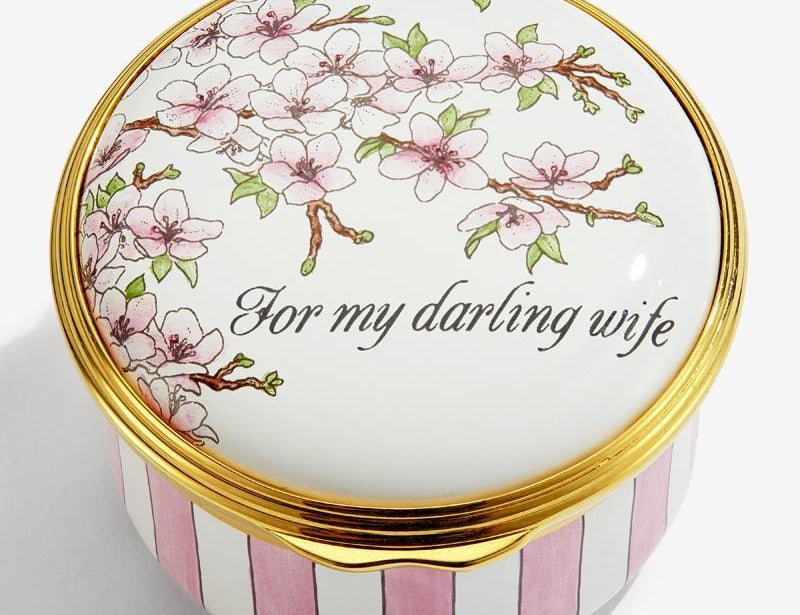 "For My Darling Wife" Enamel Box